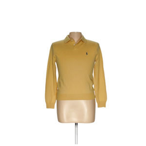 Polo by Ralph Lauren Yellow Wool Henley Sweater M